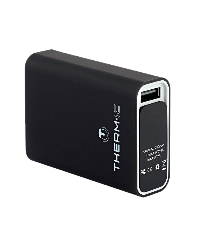 Set - beheizbare Jacke Herren schwarz + Powerbank 5000mAh