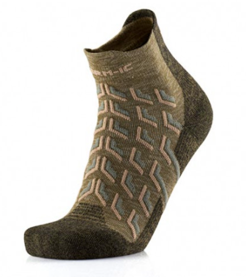 Lote de 2 pares - Calcetines de senderismo - Trekking Cool Ankle mujer verde/beige