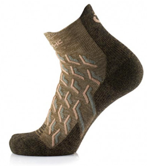 2er-Set - Wandersocken - Trekking Cool Ankle Frauen grün/beige