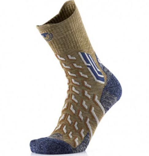 2er-Set - Wandersocken - Trekking Cool Crew Unisex grün/marine