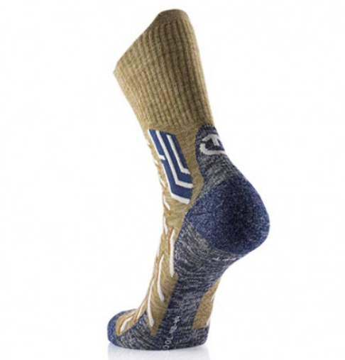 2er-Set - Wandersocken - Trekking Cool Crew Unisex grün/marine