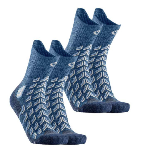 Set of 2 pairs - Trekking socks - Trekking Cool Crew Women blue/white