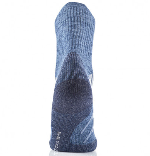 Lot de 2 paires - Chaussettes randonnée - Trekking Cool Crew femme bleu/blanc