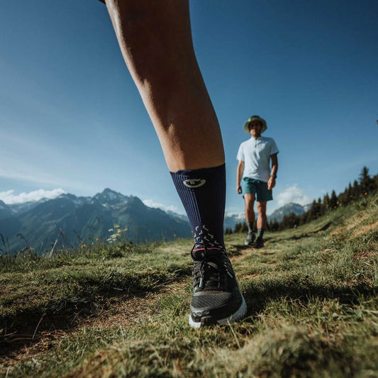 Hiking Socks - Outdoor Ultracool Crew Unisex blue/white