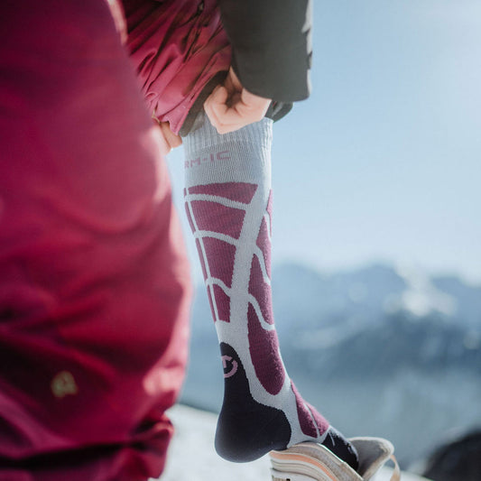 Set of 2 pairs - Ski socks - Ski Insulation women purple