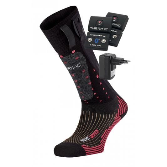 Bundle - Heated ski socks - Ski Heat ND women + S-Pack 1400B batteries