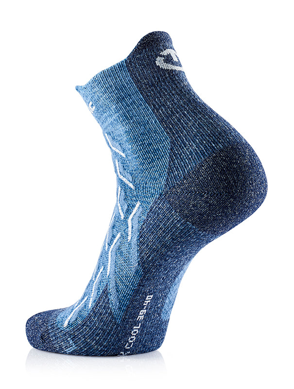 2er-Set - Wandersocken - Trekking Cool Ankle Frauen blau/weiß