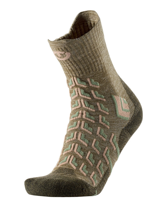 2er-Set - Wandersocken - Trekking Cool Crew Frauen grün/beige