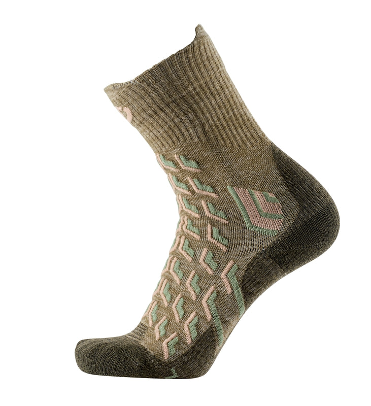 2er-Set - Wandersocken - Trekking Cool Crew Frauen grün/beige