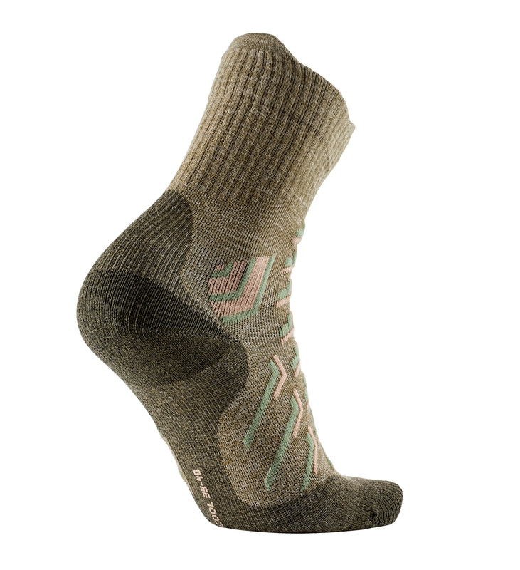 2er-Set - Wandersocken - Trekking Cool Crew Frauen grün/beige