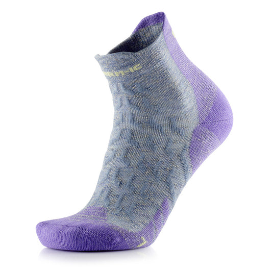 Chaussettes randonnée - Trekking Ultracool Linen Ankle femme gris/violet