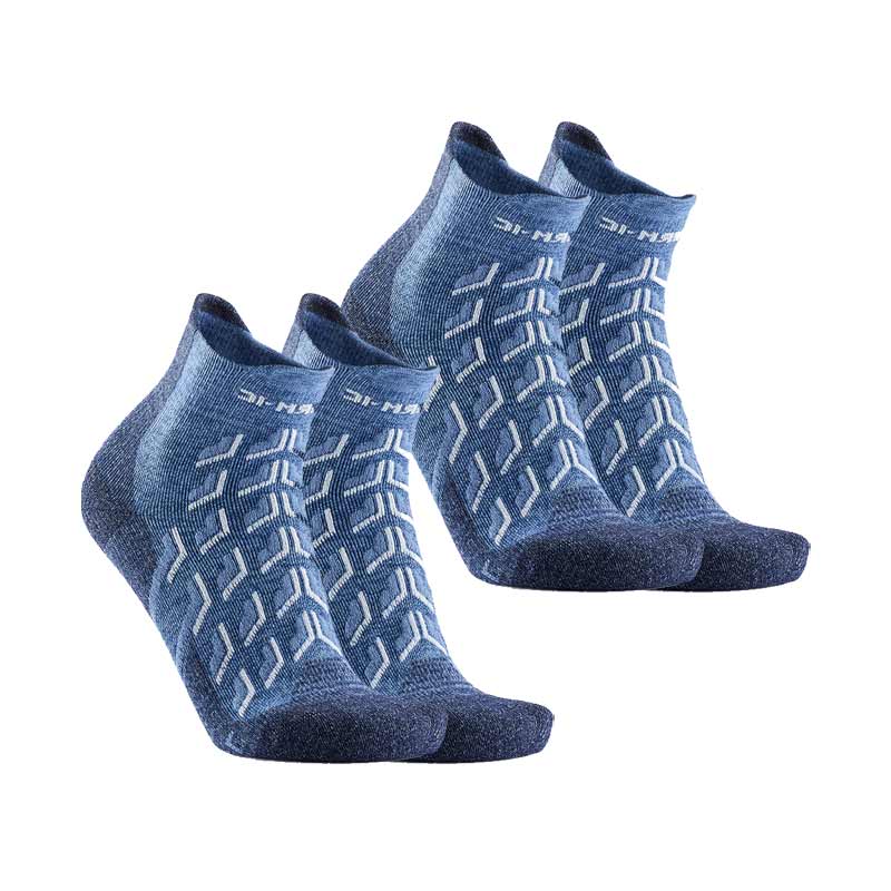 2er-Set - Wandersocken - Trekking Cool Ankle Frauen blau/weiß